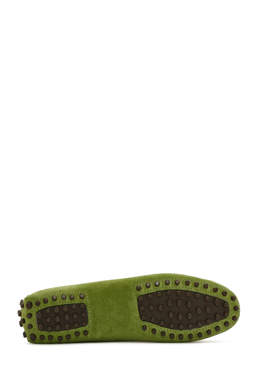 Women's Green Suede Leather Loafer