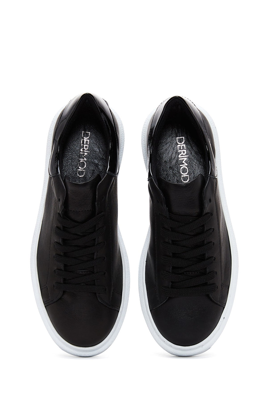 Kadın Siyah Deri Sneaker