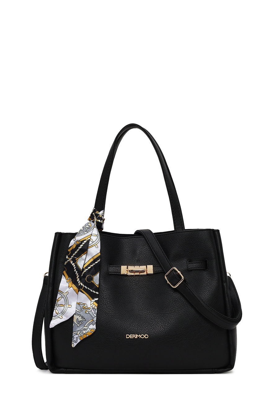Woman Black Long-Strap Accessorized Classic Shoulder Bag WB50000963 | Derimod