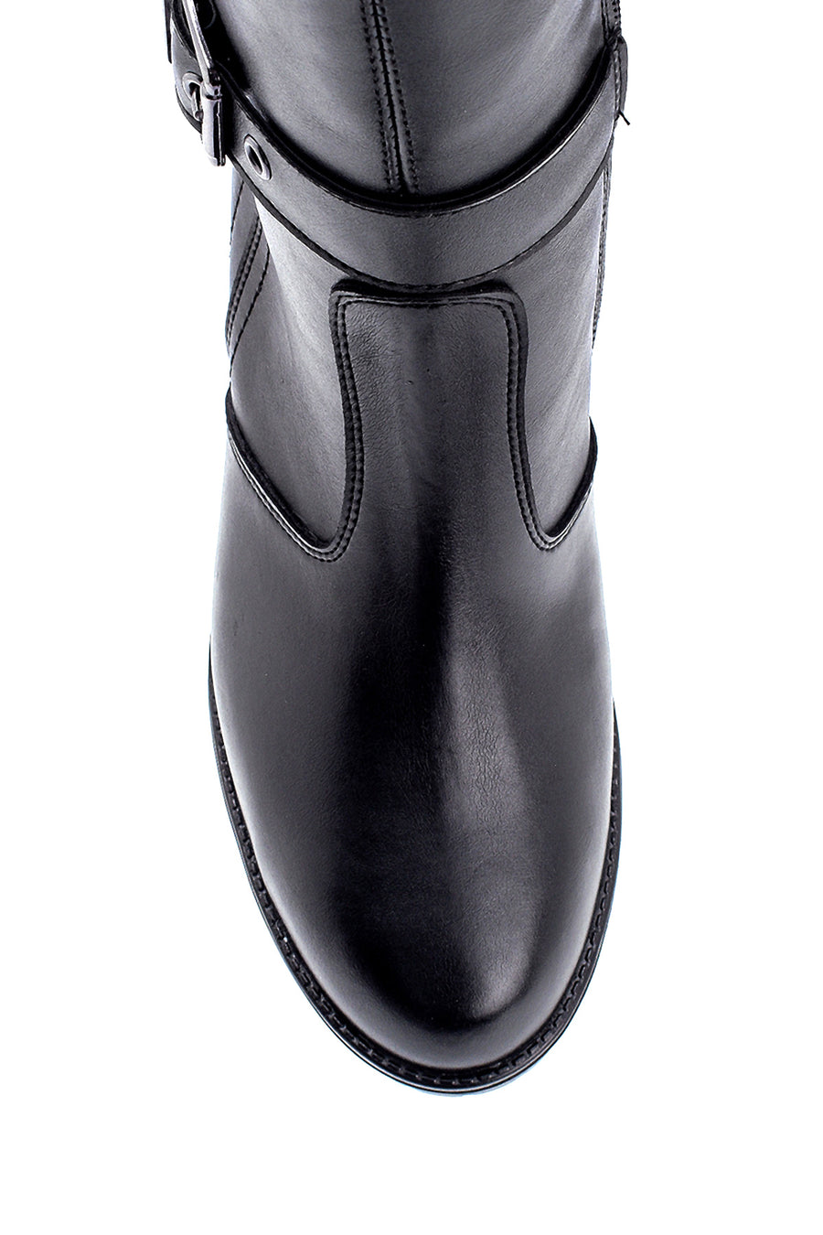 Women's Buckle Detailed Heeled Boots