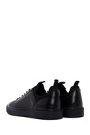 Men's Black Lace-up Leather Sneaker | Derimod