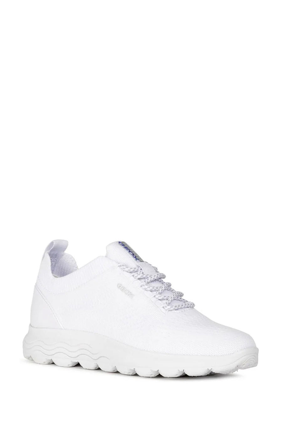 Geox Kadın Beyaz Spherica Bağcıklı Deri Sneaker
