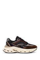 Woman Brown Lace-Up Chunky Sneaker | Derimod