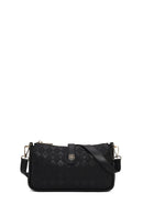 Woman Black Printed Mini Shoulder Bag | Derimod