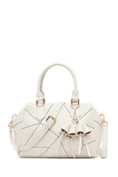 Woman Cream Long Strap Printed Shoulder Bag | Derimod