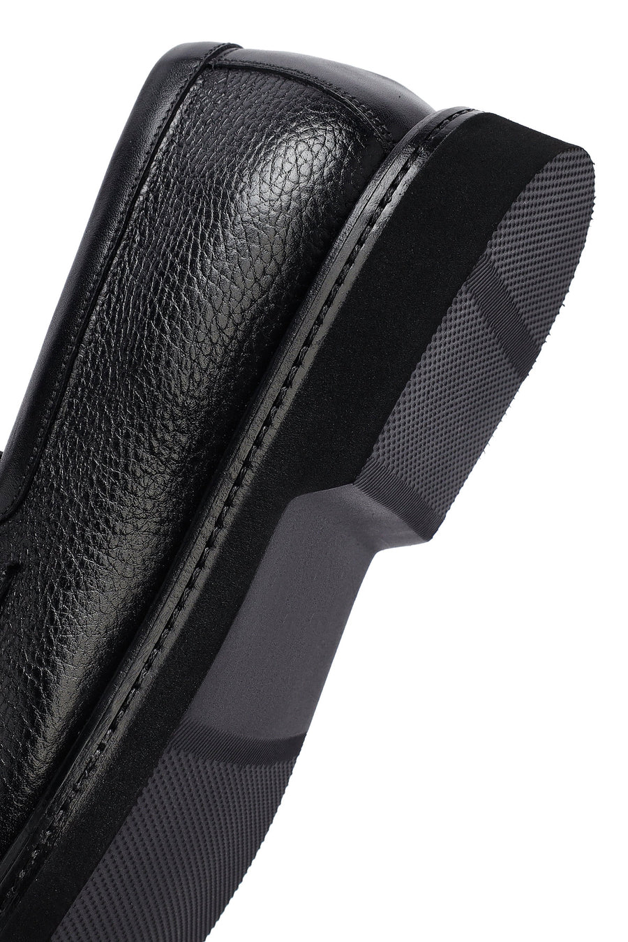 Erkek Siyah Deri Casual Loafer