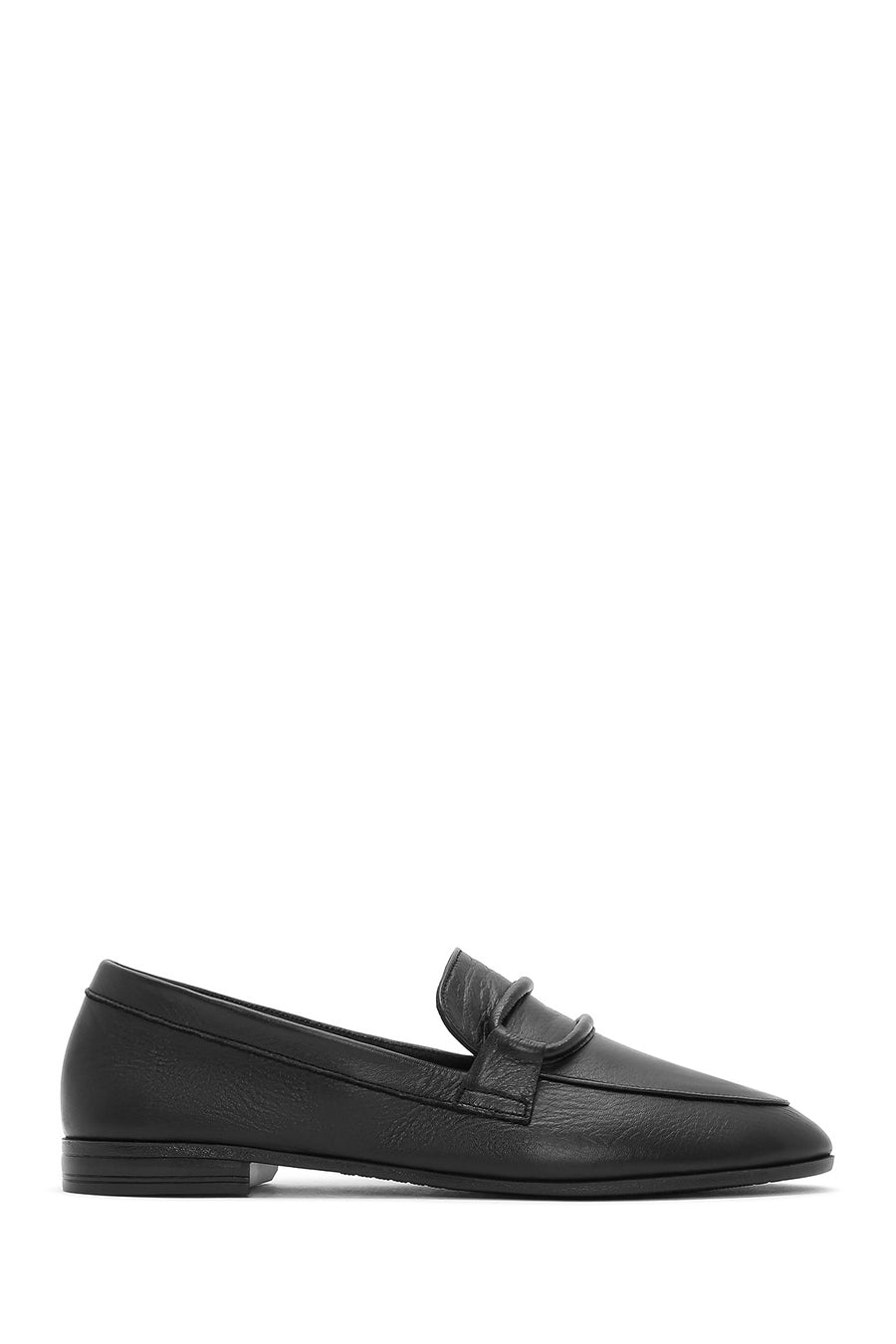 Kadın Siyah Deri Maskülen Loafer 26PFD350118 | Derimod