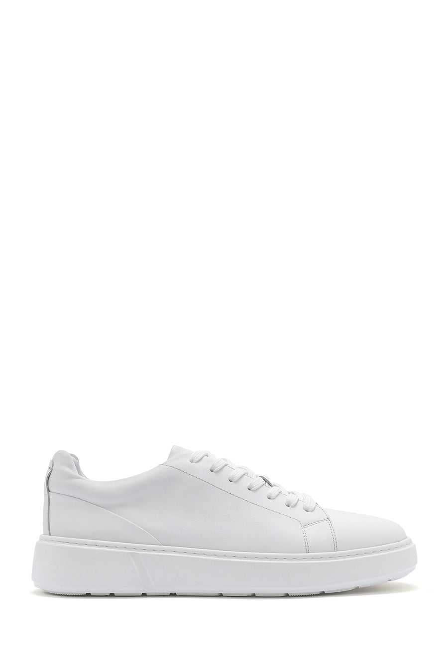 Erkek Beyaz Bağcıklı Deri Sneaker 26SFD612718 | Derimod
