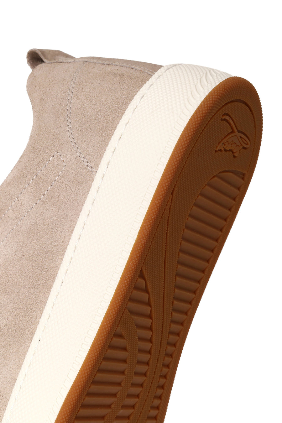 Erkek Bej Bağcıklı Süet Deri Sneaker