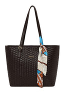 Woman Brown Knitted Shoulder Bag | Derimod