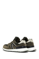 Men's Khaki Suede Leather Sneaker | Derimod