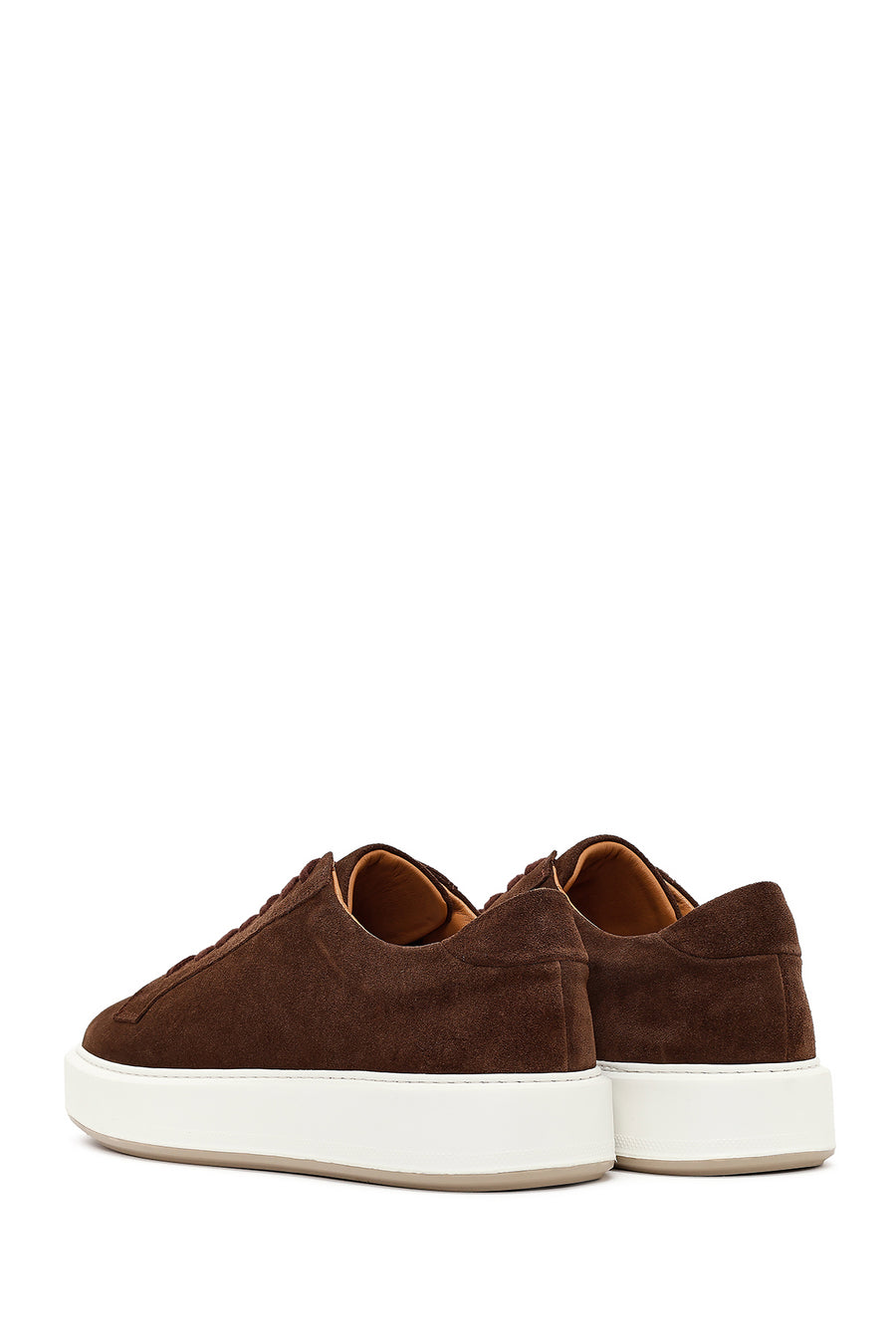 Erkek Kahverengi Süet Deri Sneaker