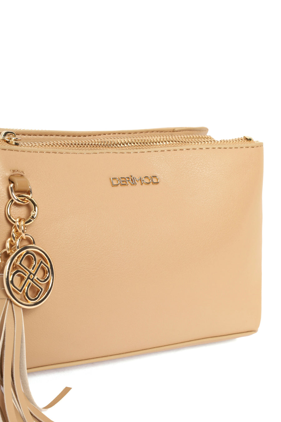 Women's Beige Charm Crossbody Bag