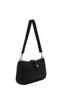 Woman Black Printed Mini Shoulder Bag | Derimod