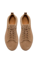 Male Beige Lace-up Suede Leather Sneaker | Derimod