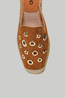 Women's Studded Detailed Suede Slippers | Derimod