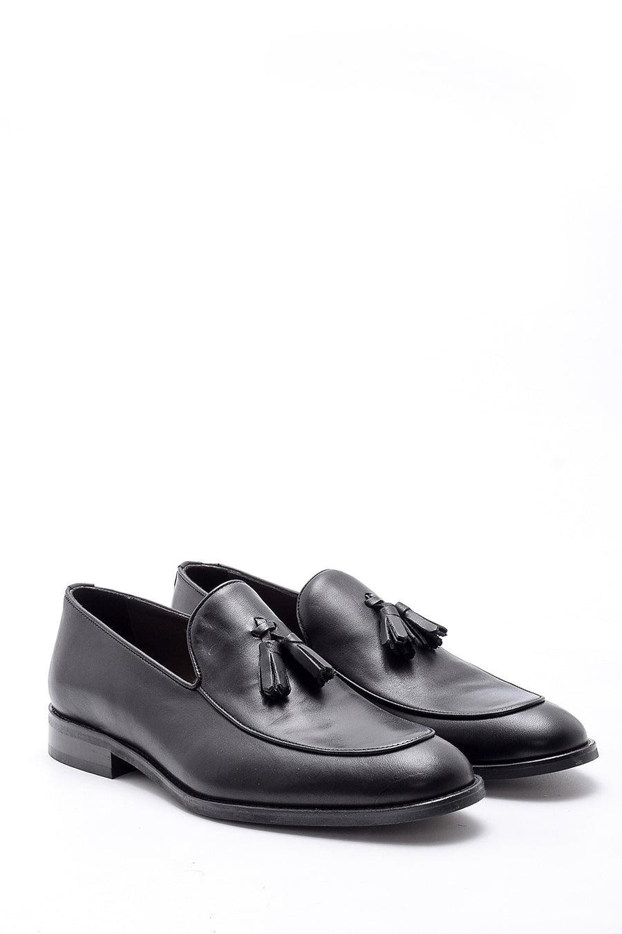 Erkek Püskül Detaylı Deri Loafer