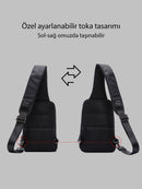 D-Pack Men's Black Technological Fabric Crossbody Bag | Derimod