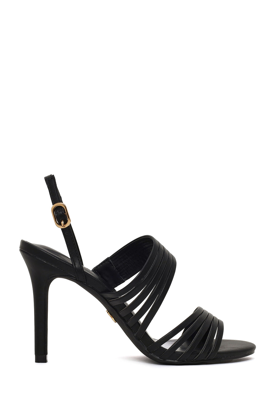 Woman Black Ankle-Buckle Slim High-Heel Sandals 26SFE452818 | Derimod