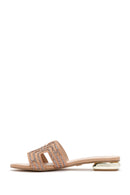 Women's Beige Stone Slippers | Derimod