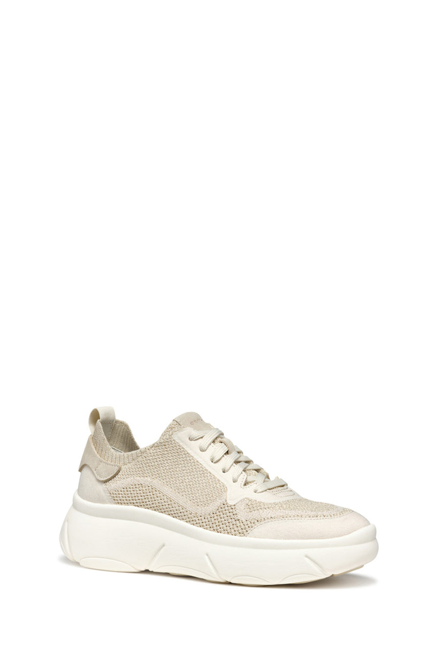 Geox Kadın Vizon D Nebula 2.0 X A - Knit.Tex + Su Bağcıklı Kumaş Sneaker