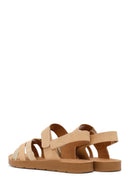Women's Tan Strappy Sandals | Derimod