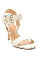 Women's Buckle Detailed Heeled Sandals | Derimod