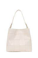 Woman Cream Long-Strap Knitted Shoulder Bag | Derimod