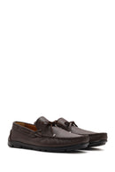 Men's Brown Tassel Leather Loafer | Derimod