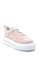Kadın Deri Süet Yüksek Taban Sneaker | Derimod