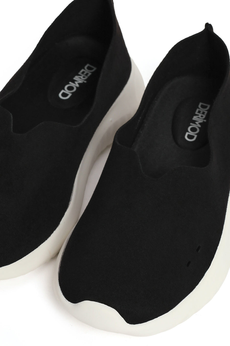 Women's Black Chunky Suede Shoes
