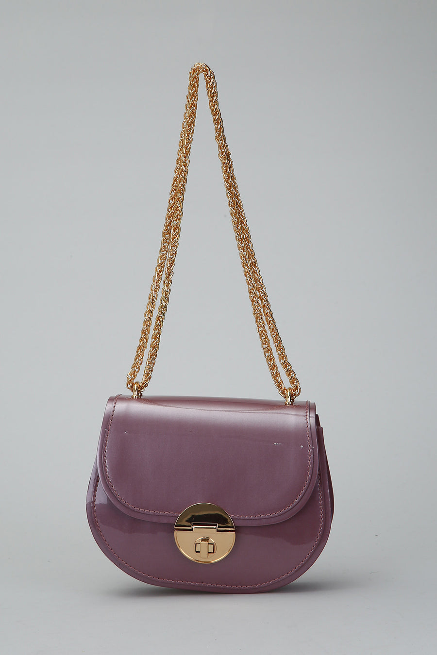 Lilac Women's Leather Shoulder Bag with Chain Handle 18SBD291071 | Derimod