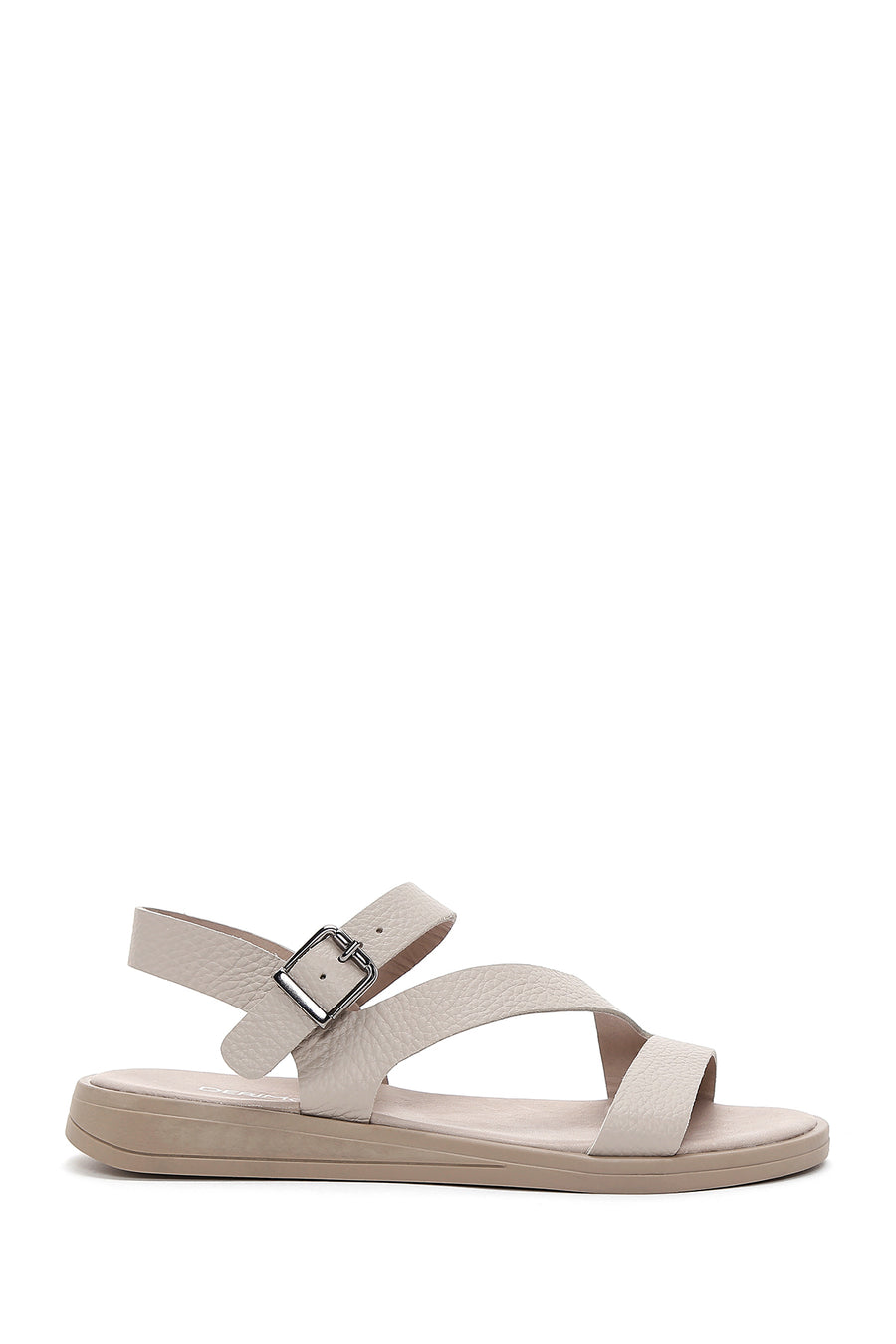 Women's Mink Leather Comfort Sandals 23SFD1508FT | Derimod