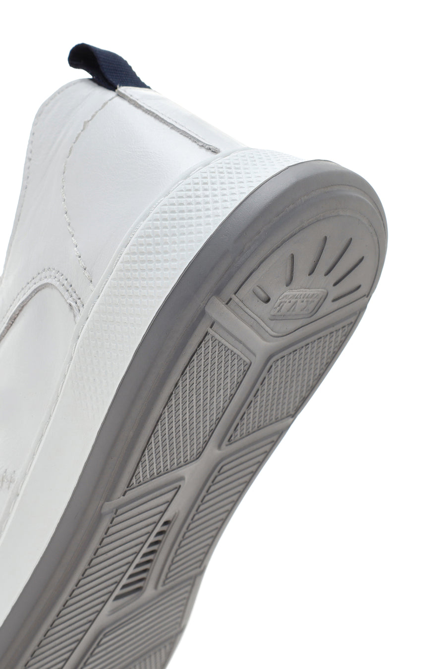 Erkek Beyaz Bağcıklı Deri Sneaker
