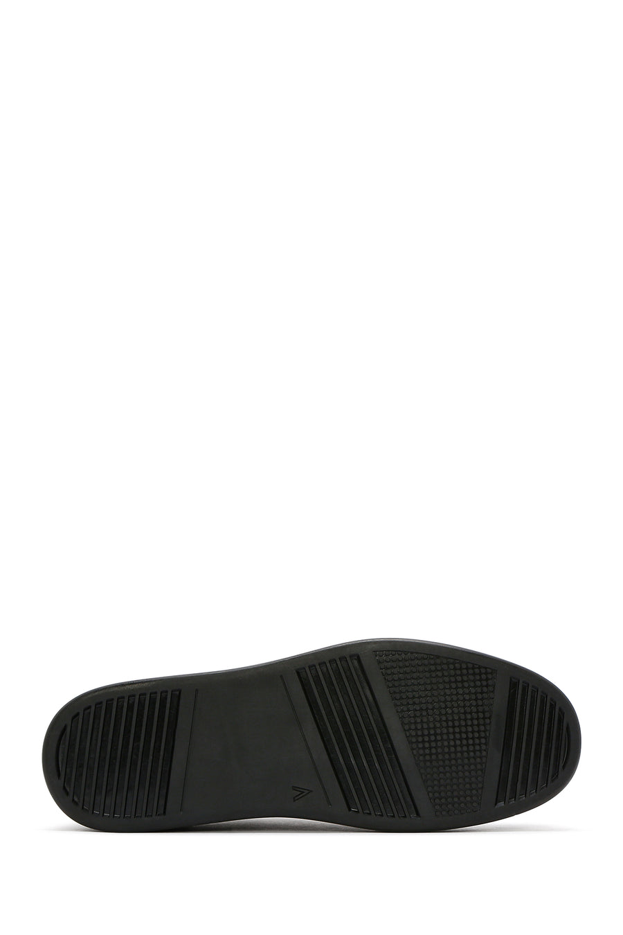 Men's Black Lace-up Leather Sneaker