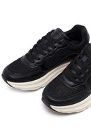 Kadın Siyah Bağcıklı Kalın Tabanlı Sneaker | Derimod