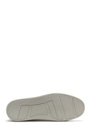 Men's White Leather Sneaker | Derimod