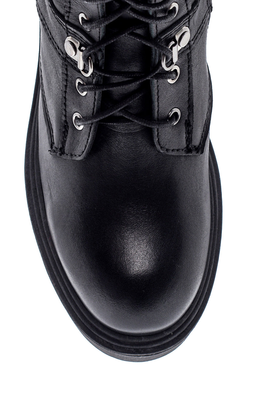Kadın Deri Fermuarlı Topuklu Bot