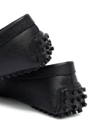 Kadın Siyah Tokalı Deri Loafer | Derimod