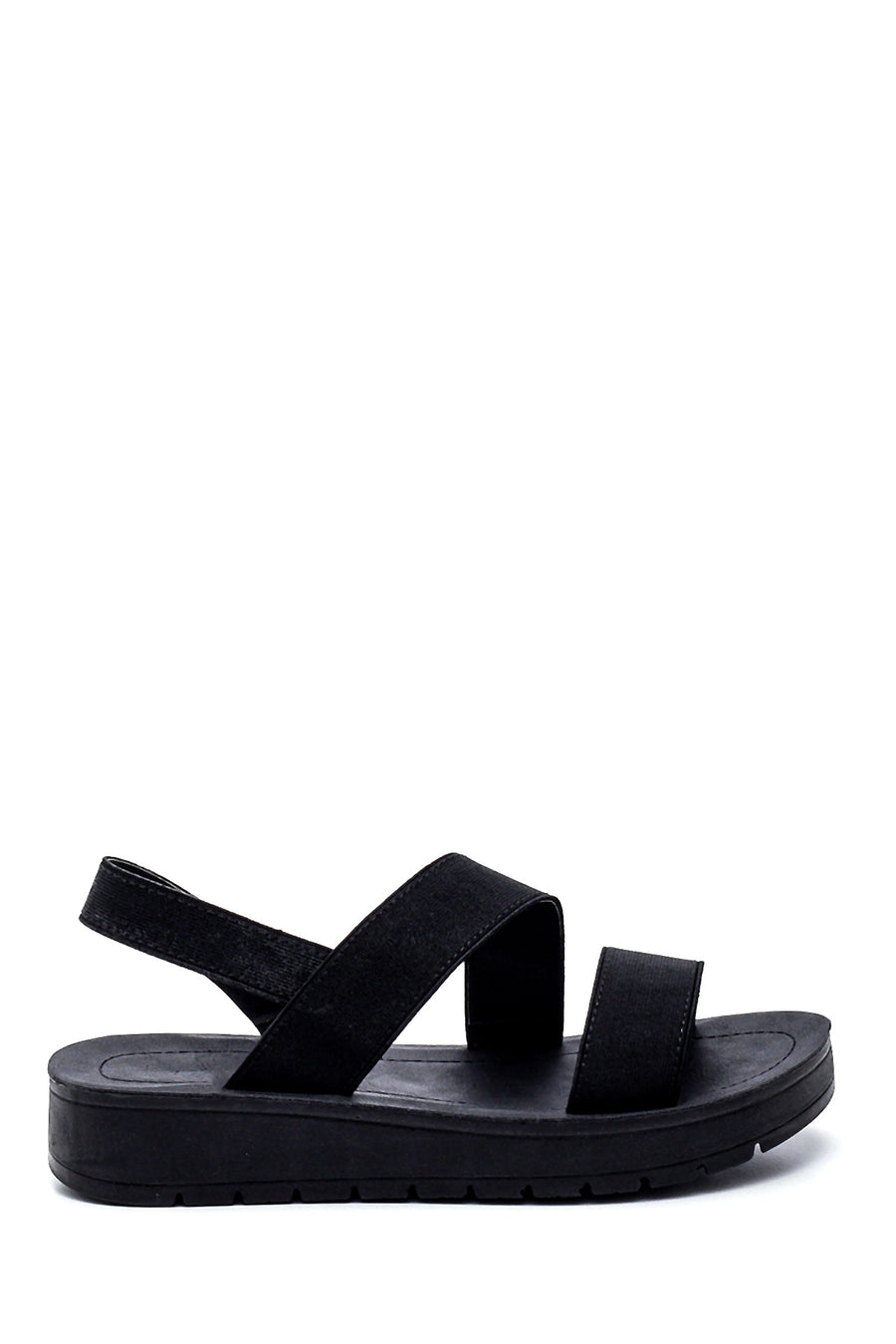 Kadın Siyah Casual Düz Sandalet 21SFE46836F | Derimod