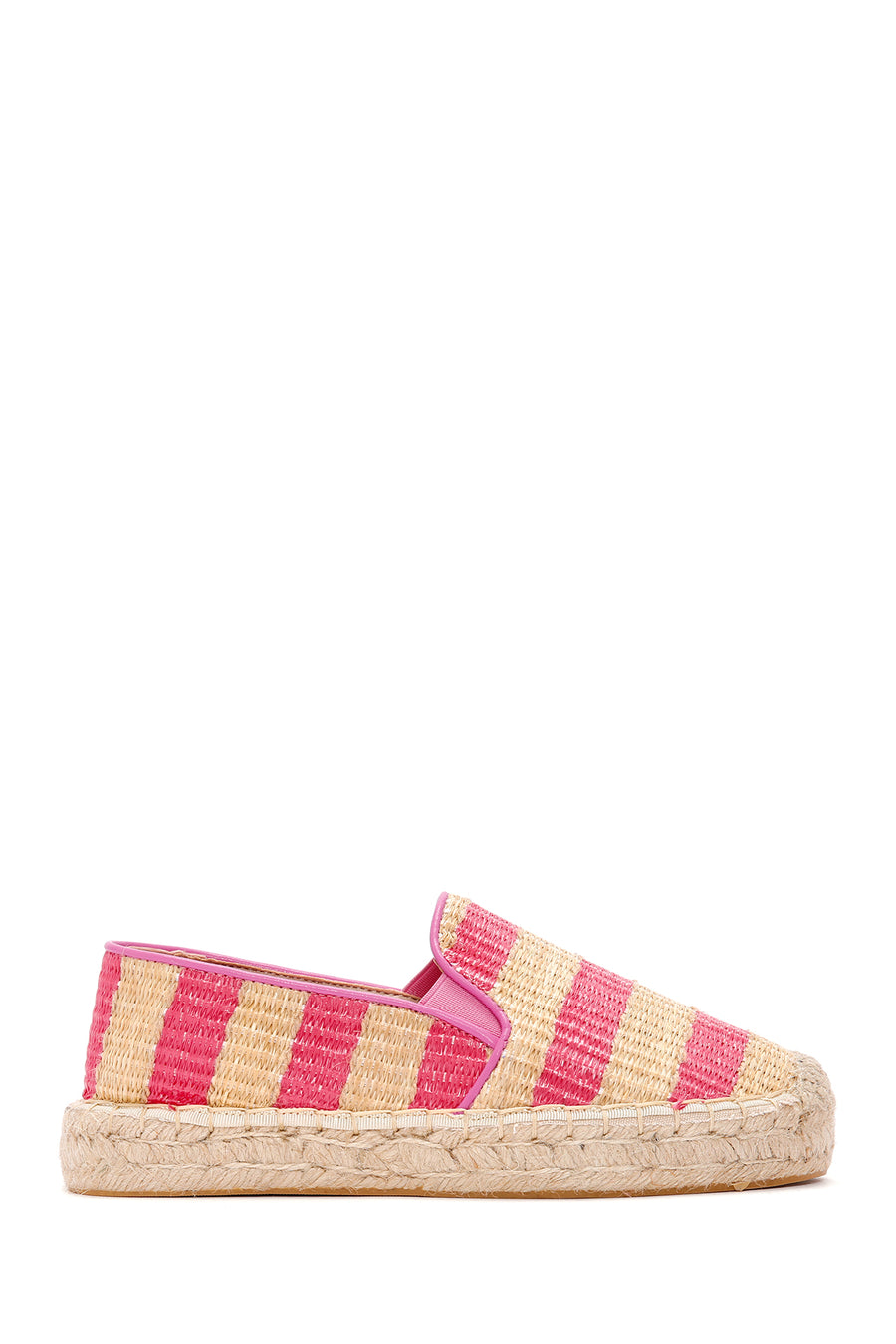 Kadın Pembe Hasır Espadril 24SFD4438M7 | Derimod