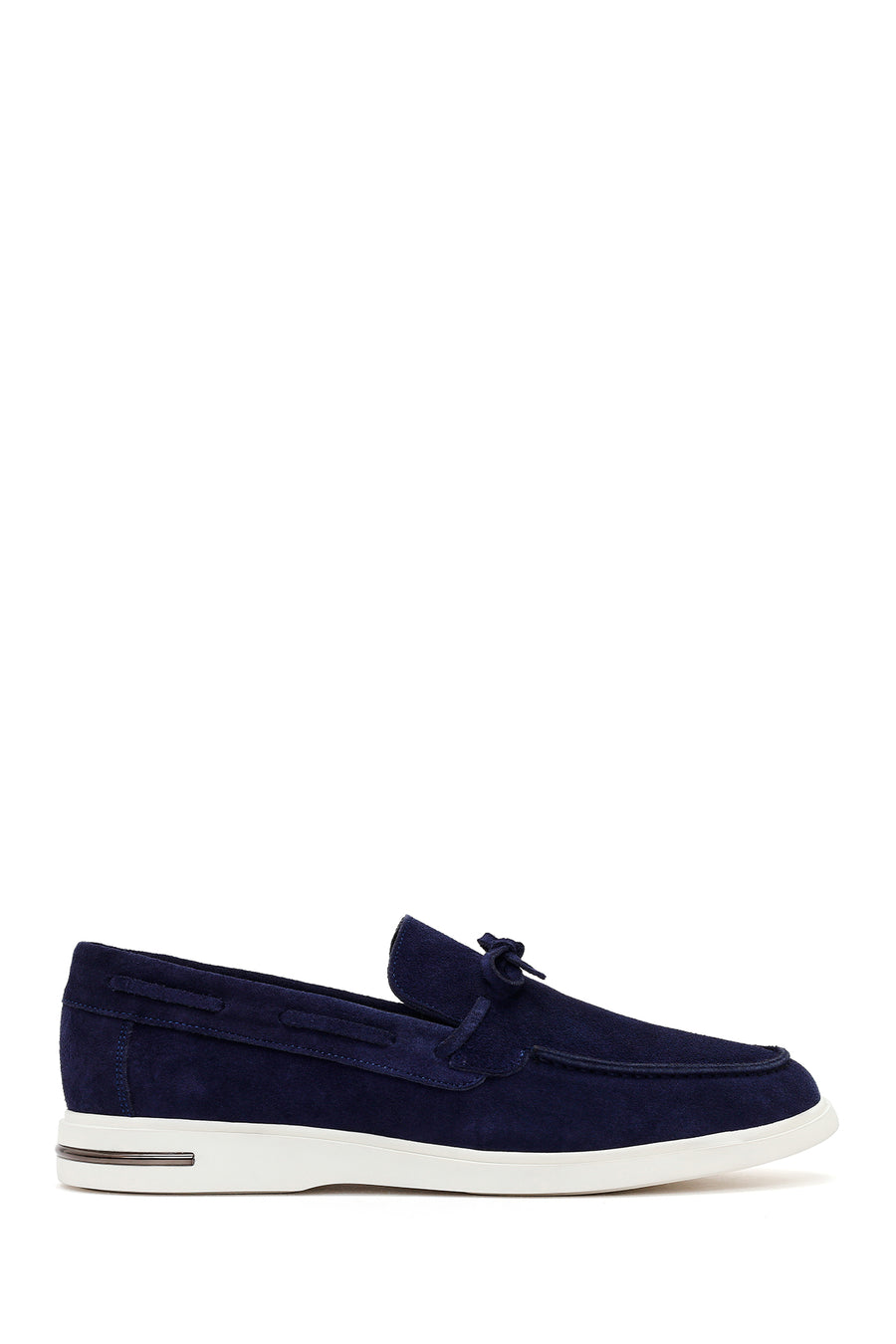Erkek Lacivert Süet Deri Casual Loafer 26SFD670810 | Derimod