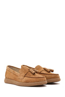 Kadın Taba Süet Deri Comfort Loafer | Derimod