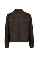 Sandiego Woman Brown Oversize Suede Jacket | Derimod