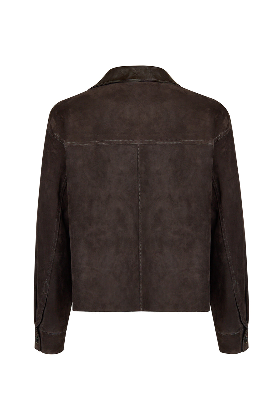 Sandiego Woman Brown Oversize Suede Jacket