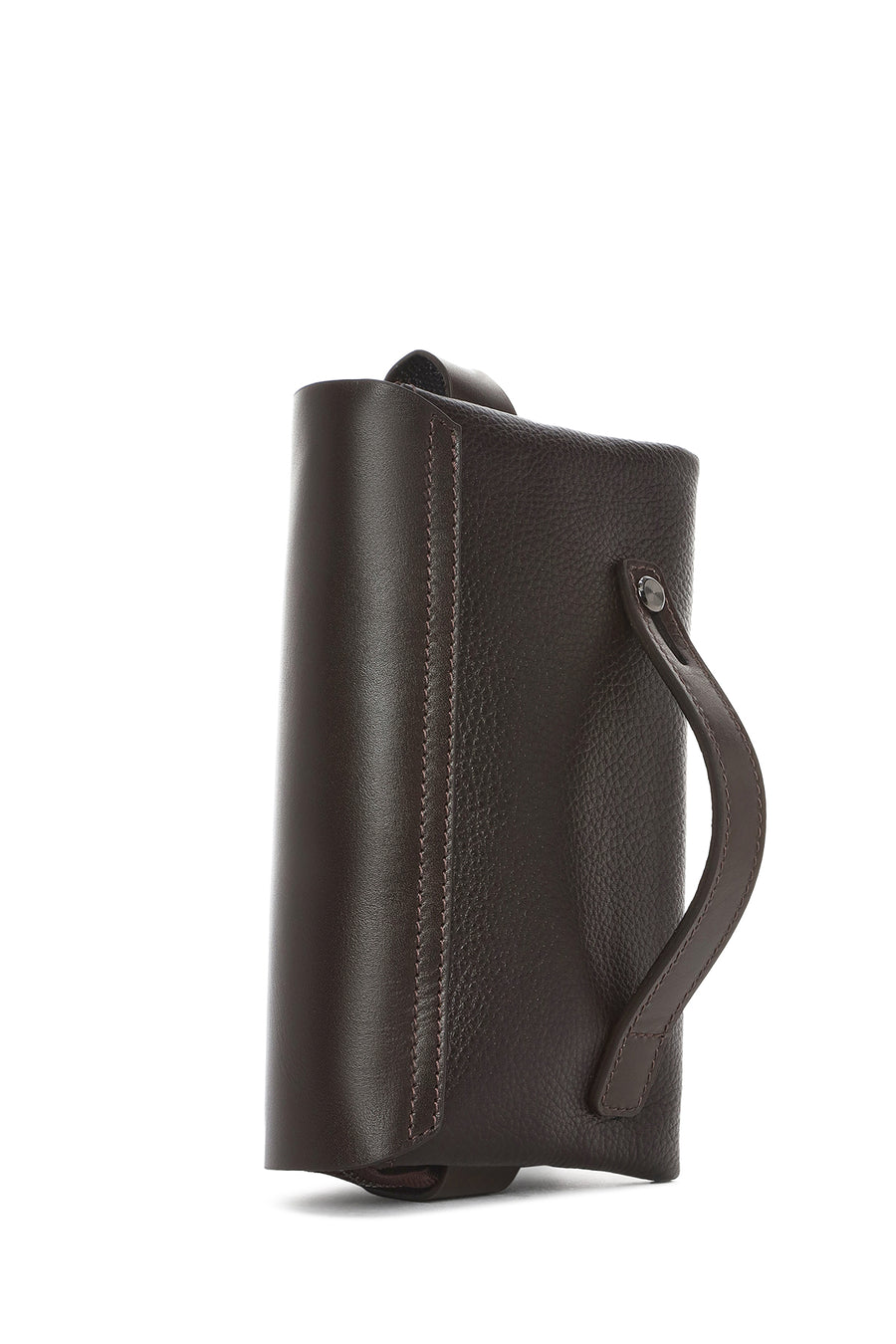 Men's Brown Leather Handbag