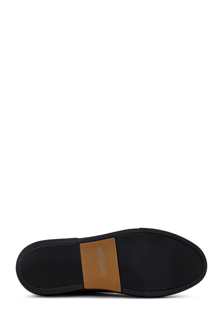 Erkek Siyah Bağcıklı Deri Sneaker