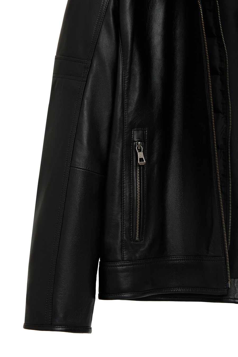 Mbappe Erkek Siyah Deri Ceket