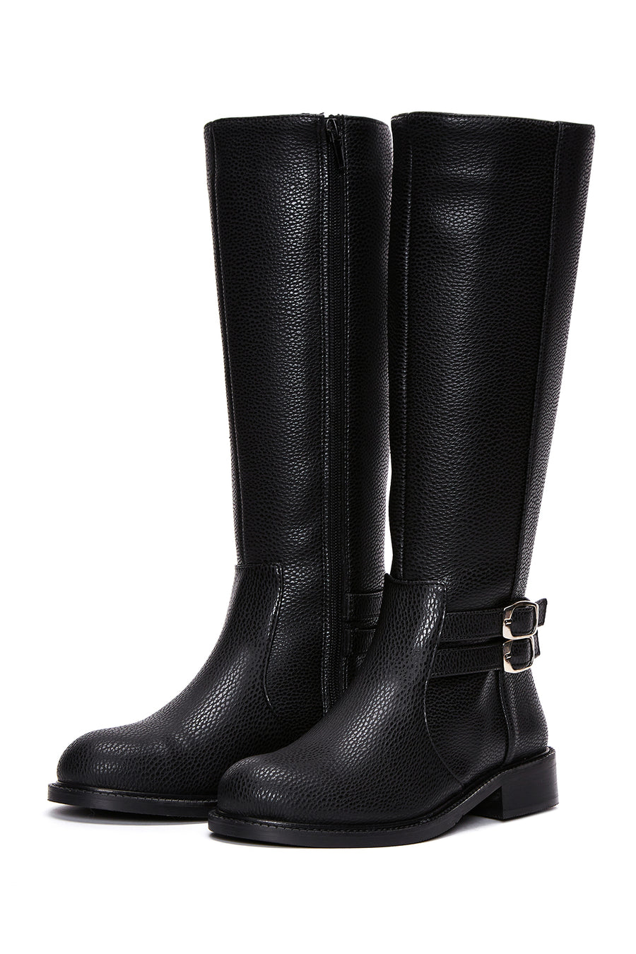 Women's Black Zippered Boots