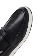 Men's Black Leather Casual Loafer | Derimod